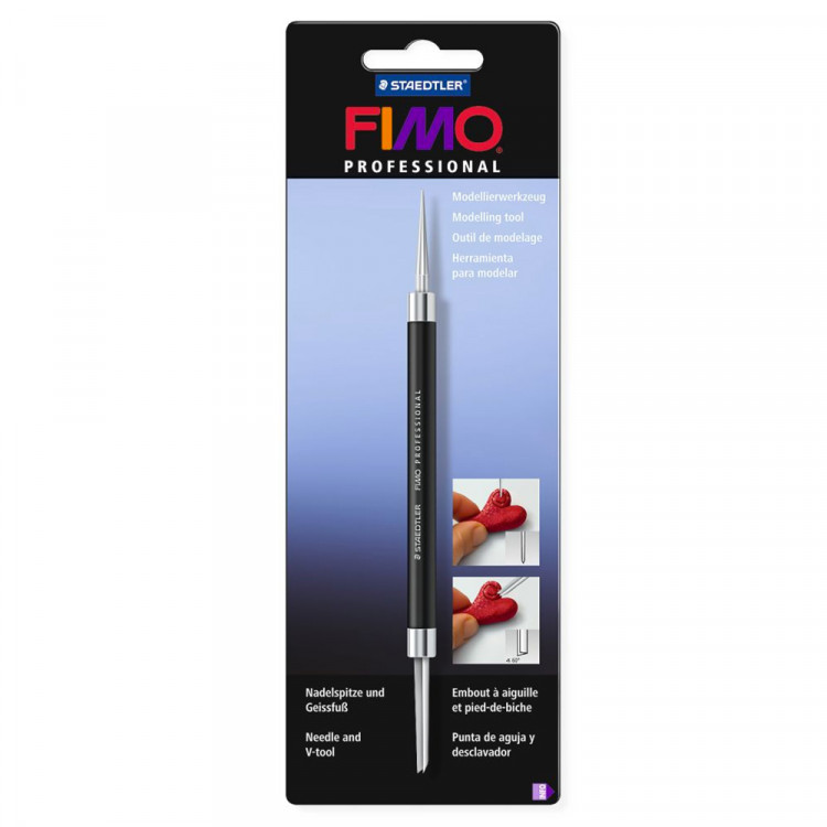 Fimo Professional tools : Double-ended clay shaper Needle and V -Tool 8711-04