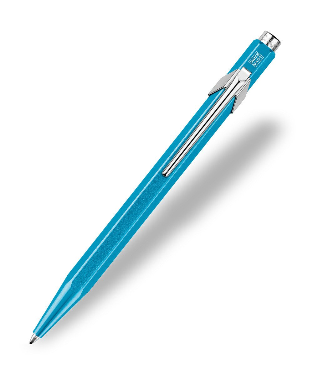 Caran d'Ache Pop Line ballpoint pen Turquoise Metal