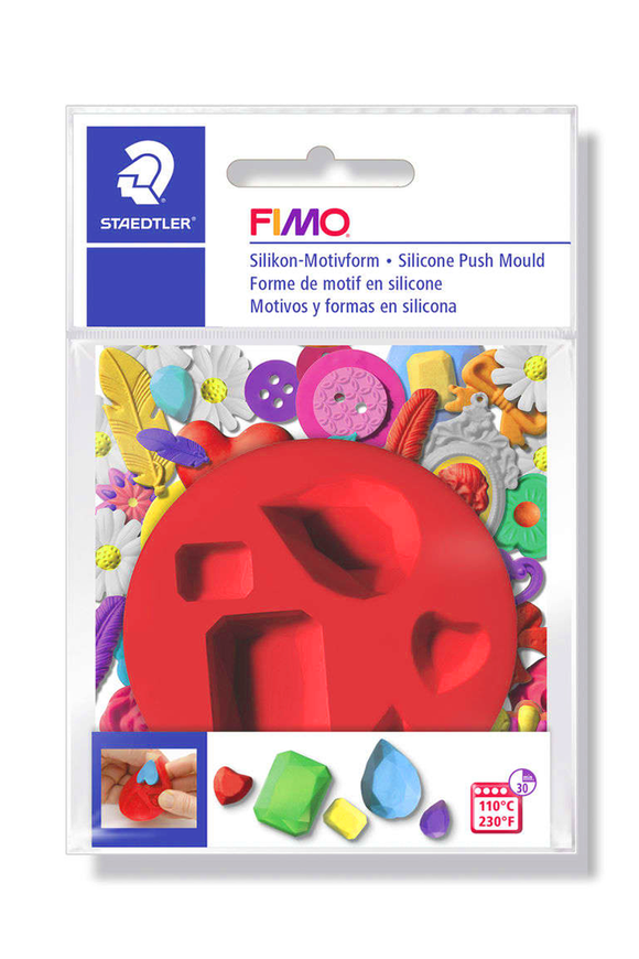 FIMO : Silicone push mould : Gem Stone