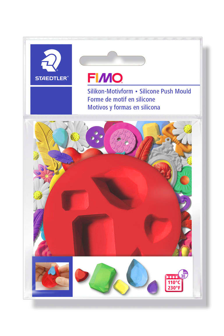 FIMO : Silicone push mould : Gem Stone mould - 0