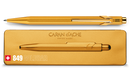 Caran d'Ache 849 Goldbar Ballpoint pen and holder paperstory uk