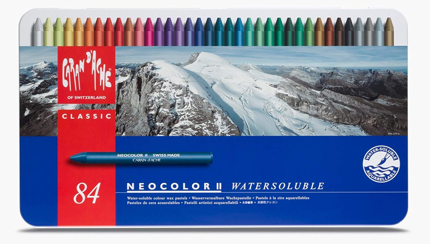 NEOCOLOR II Water-soluble assortment of 84 Colours