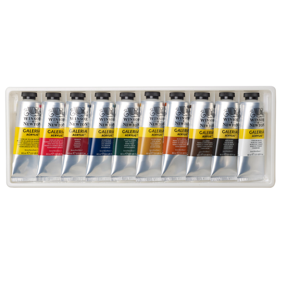 Galeria Acrylic Paint 10 x 60ml tube set