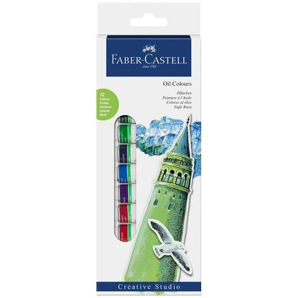 Faber Castell : Starter set  Oil colours, 12 paint set