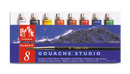 Caran d'Ache Gouache paint tubes assortment of 8 colours