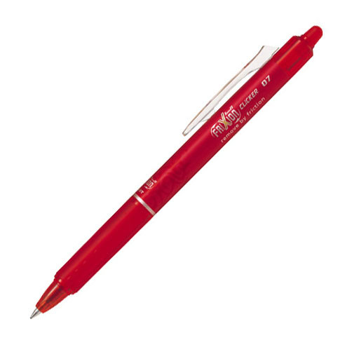 FriXion Erasable Rollerball Pen : FriXion Ball Clicker 0.7 - Red  - Medium Tip