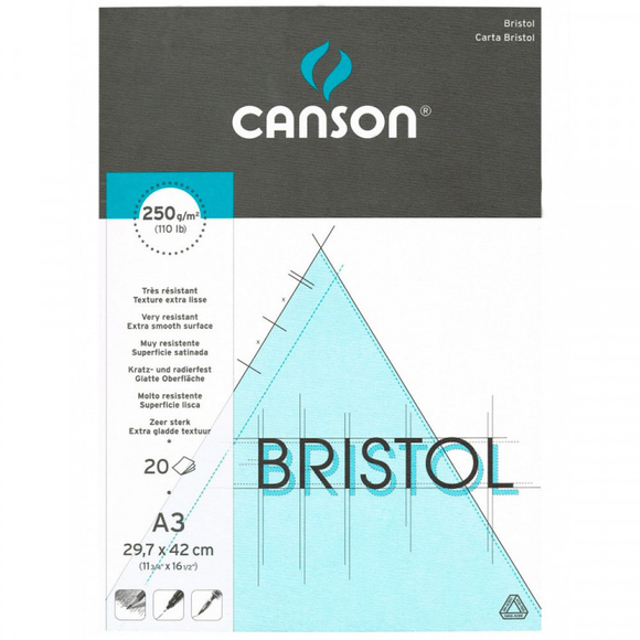 Canson  Bristol Board illustration Extra Smooth 250 gsm A3