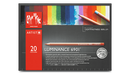 Cardboard box with 20 colours assortment. Caran d'Ache is a name synonymous with quality and professional artists. Obtaining the highest lightfastness