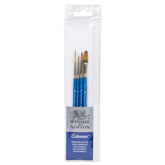 Winsor and Newton : Cotman Watercolour Brush : Set of 4