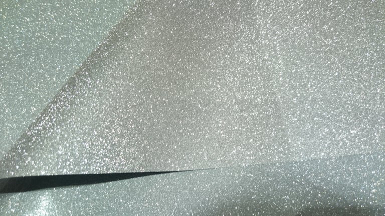 Dazzling Glitter film 2 metre roll Silver - 0