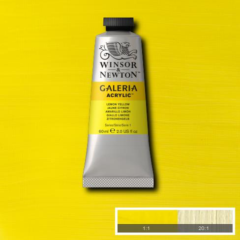 Winsor & Newton Galeria Acrylic Lemon Yellow 60ml