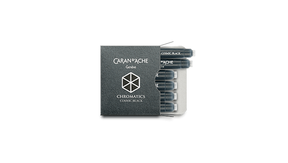 Caran d'Ache Fountain Pen Ink cartridge x 6 Cosmic Black 