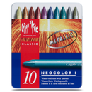 Caran d'Ache : Neocolor I Pastels, 10 Metallic colours