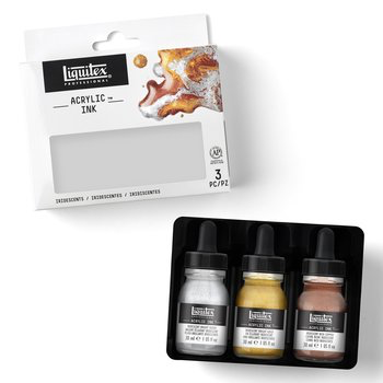 Liquitex Professional Acrylic Ink Set of 3 Iridescent metallic colours