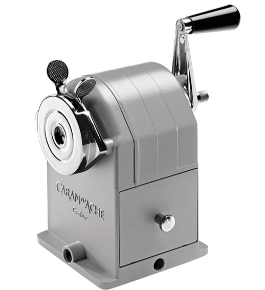 Caran d'Ache metal pencil sharpening machine