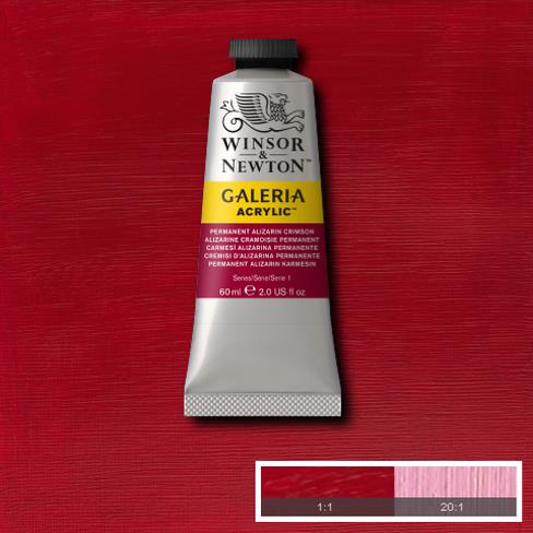 Winsor &  Newton Galeria Acrylic Permanent Alizarin Crimson 60ml