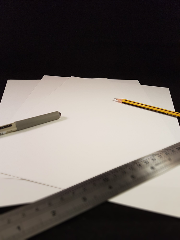 Bamboo & Cotton mix Natural White Sketch / Calligraphy Paper A4 x 10 sheets