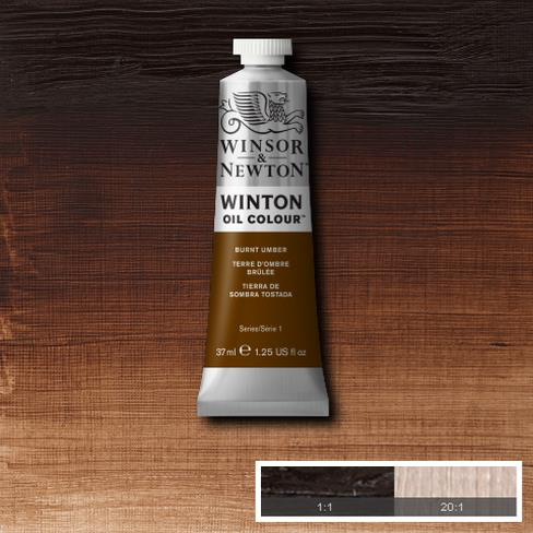 A rich dark brown pigment, Burnt Umber is made from natural brown clays found in earth. It was named after Umbria, a region in Italy where it was mined. Burning the raw pigment intensifies its colour.