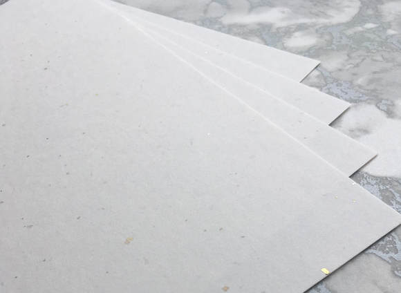 Gold and Silver Leaf 120 gsm specialist inclusion paper. Made using traditional methods to make, this is a wonderful and unusual paper contains randomised scattering of beautiful shimmering pieces of silver and gold leaf. 100% recycled and acid free, no bleach or acids are used during the making process. 