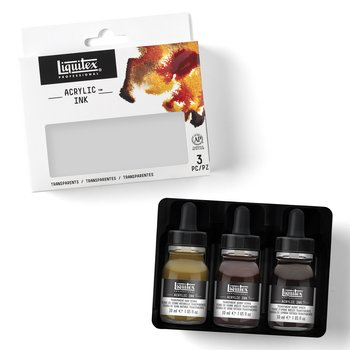 Liquitex Professional Acrylic Ink Set of 3 transparent colours