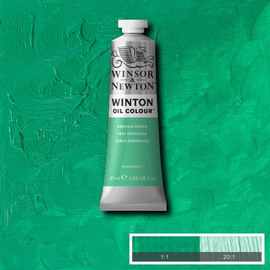 Emerald Green is a bright clean emerald colour. First documented in 1822, it was originally a deadly colour containing arsenic. It is said to have killed Napoleon as his wallpaper in St Helens was emerald green. Winsor & Newton have created a non-toxic version closely matching the original colour.