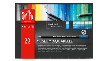 Caran d'Ache Museum Aquarelle Marina assortment of 20 colours