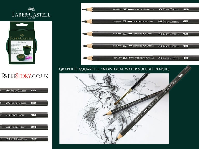 Faber Castell Graphite Aquarelle Water-soluble pencils TIn 5 - 0