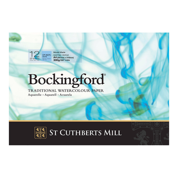 Bockingford : Watercolour Paper Glued Pad 300gsm  : NOT/Cold Press : A4