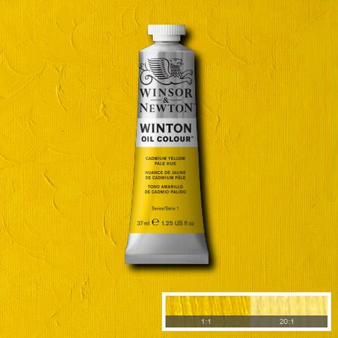 Winsor & Newton Oil : Winton Oil paint 37 ml : Chrome Yellow Pale Hue