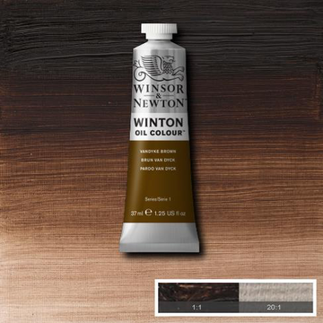 Vandyke Brown is a brown pigment named after the Flemish painter Van Dyke who used it in many of his paintings. It is an earth pigment, and is often used for shading.