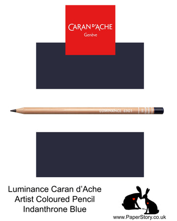 NEW Caran d'Ache Luminance individual Artist Colour Pencils 6901 Indanthrone Blue 649