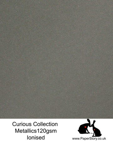 A4 Curious Metallics Ionised Silver Pearlescent Paper 120gsm x10 Sheets