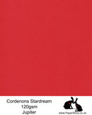 A4 Stardream 120gsm paper for Papercutting, craft, flower making  and wedding stationery. Jupiter is a vibrant bright red  Stardream is a luxury Italian paper from Italy, it is a double sided quality Pearlescent paper with a matching colour core. FSC Certified, acid free, archival and PH Neutral