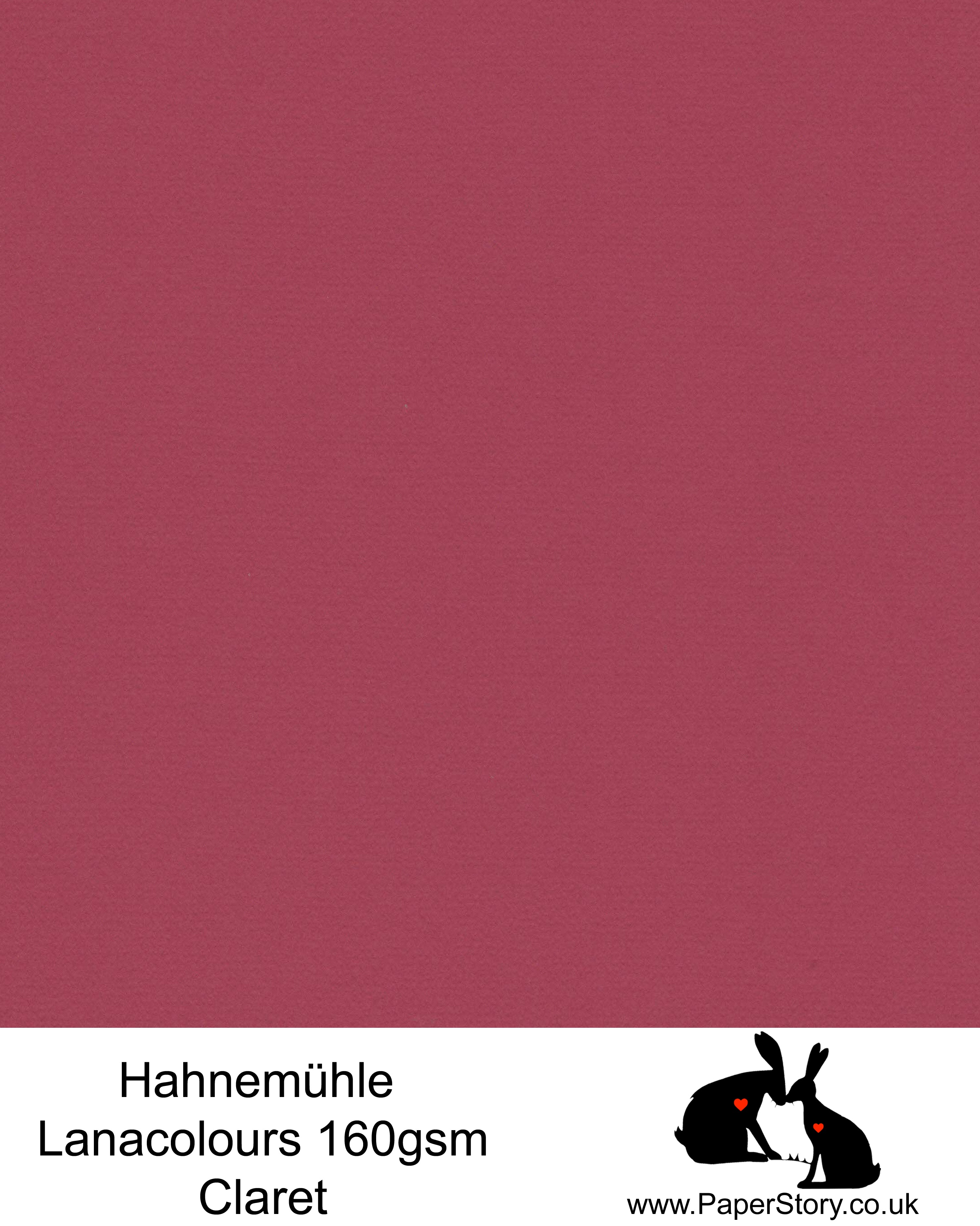 Hahnemühle Lana Colours pastel Claret Red, hammered paper 160 gsm. Artist Premium Pastel and Papercutting Papers 160 gsm often described as hammered paper. 