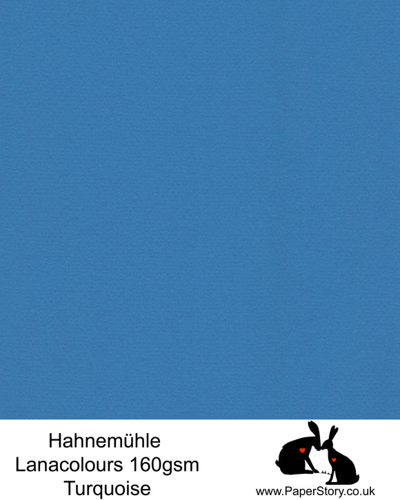 Turquoise Hahnemühle LanaColours PS13 160 gsm A4 papercutting paper