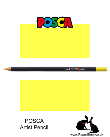 Uni POSCA individual Coloured Pencils Lemon Yellow
