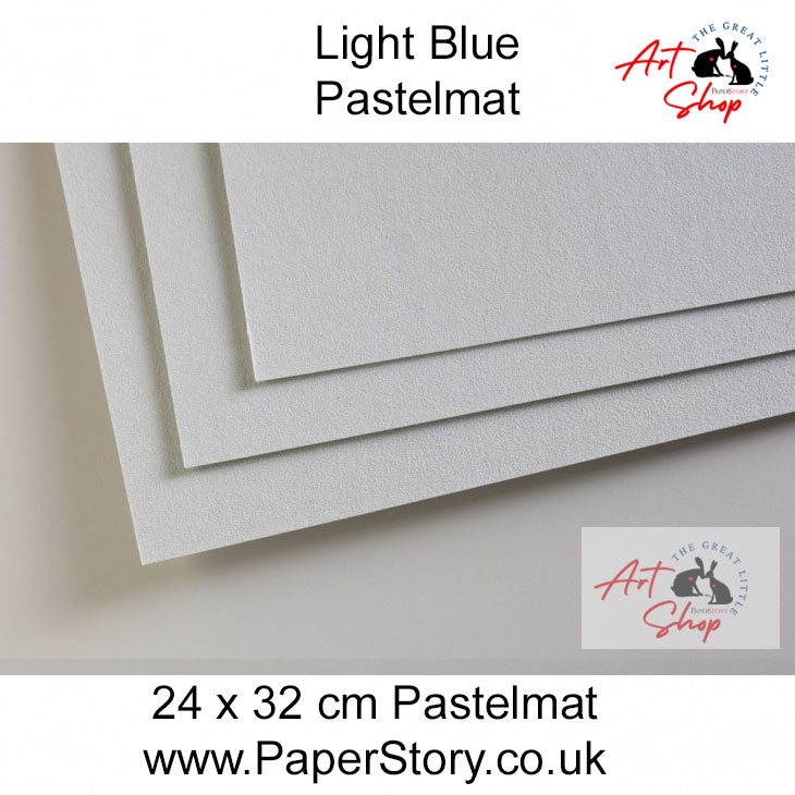 Pastelmat Clairefontaine pastel paper 360 gsm Pastelmat Pack of 5 Light Blue (Bleu Clair) 24x32 cm 