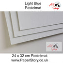 Pastelmat Clairefontaine pastel paper 360 gsm Pastelmat Pack of 5 Light Blue (Bleu Clair) 24x32 cm 