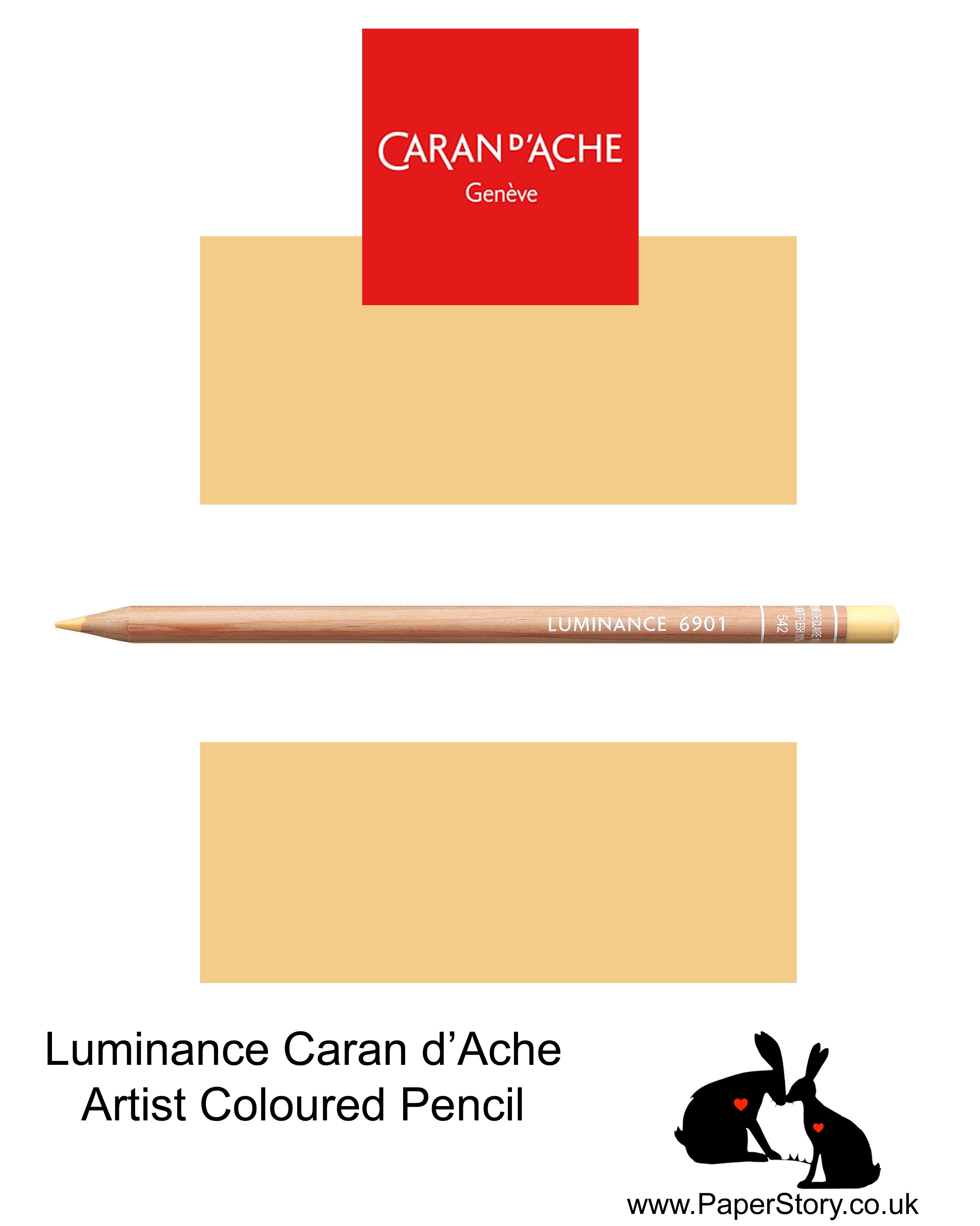 Caran d'Ache Luminance individual Artist Colour Pencils 6901 Butternut 542
