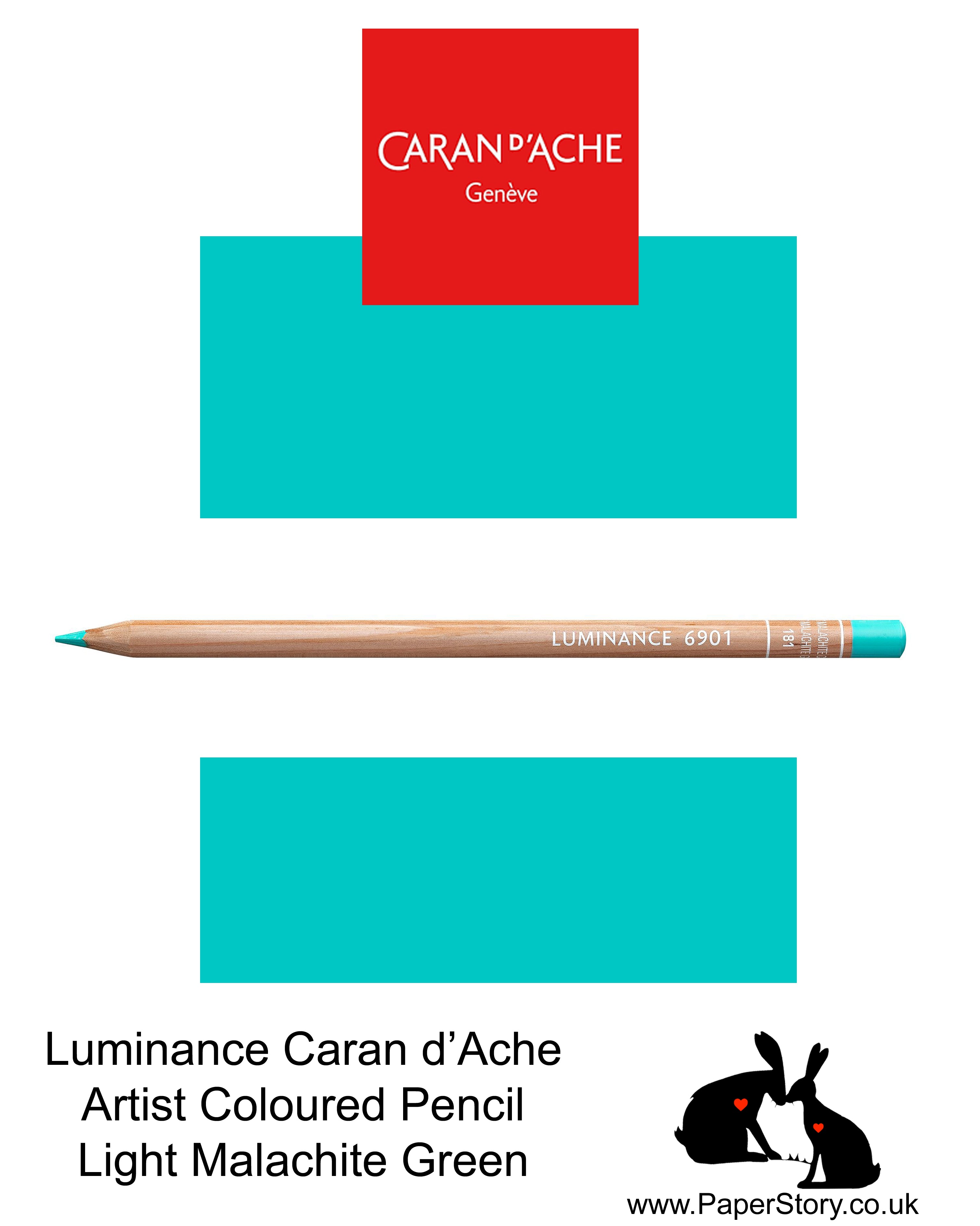 Caran d'Ache Luminance individual Artist Colour Pencils 6901 Light Malachite Green 181