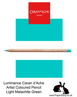 Caran d'Ache Luminance individual Artist Colour Pencils 6901 Light Malachite Green 181