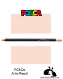 POSCA Artist quality coloured pencils, Light orange, is a very pale warm orange, leaning towards a pale pink. Perfect for portraits and highlights. 