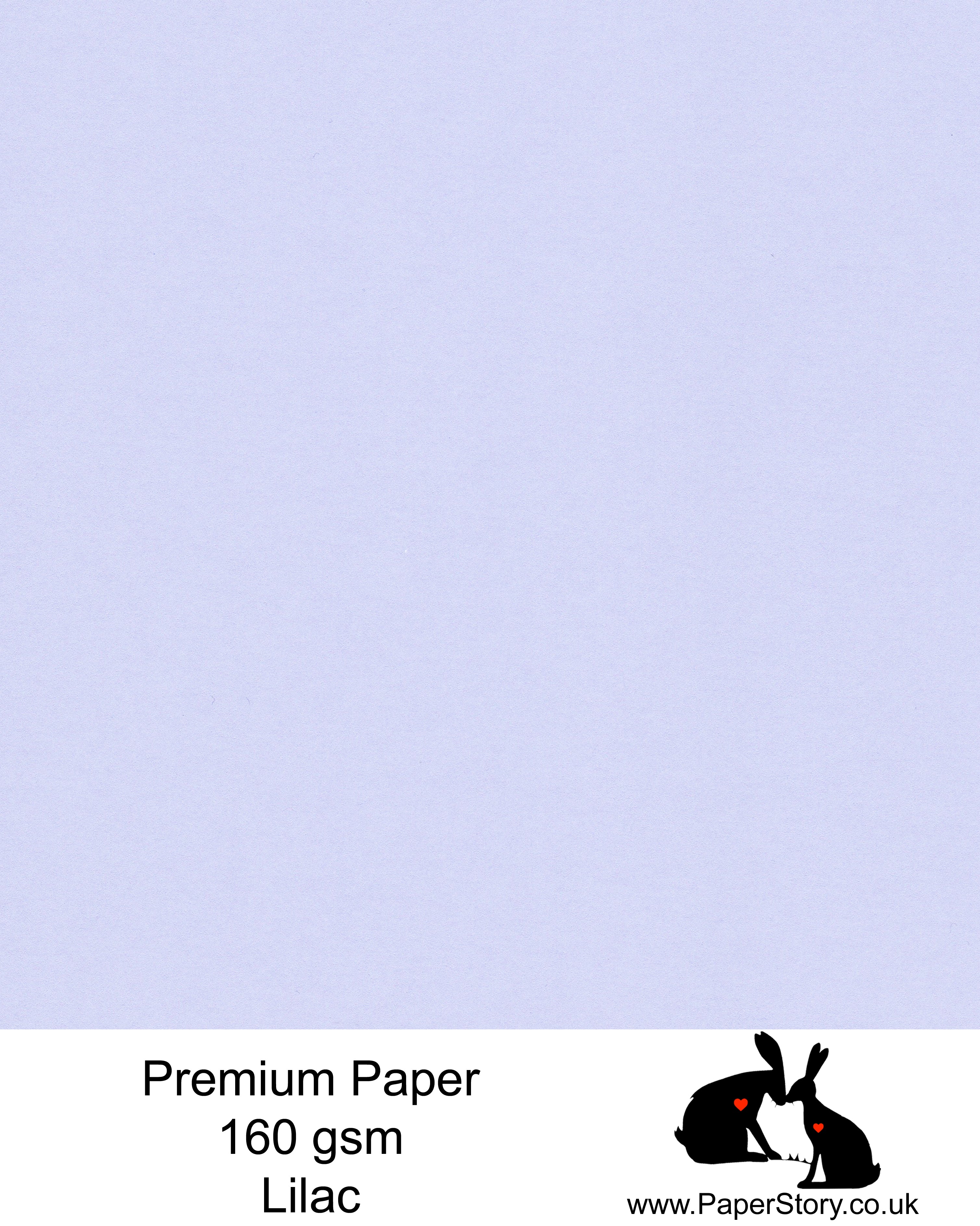 Lilac Matt paper 160 gsm, the same colour on both sides, a soft purple lilac with a smooth finish. Perfect for crafting, and card making