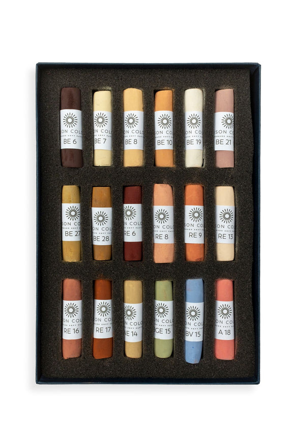 Stunning soft pastel portrait set, containing 18 colours. The perfect selection for shadow colours to highlights, you’ll find this set to be an excellent source of rich colour that will make your portraits come to life. Lisa Ober has worked with Unison Colour to hand-select many of the beautiful colours she uses in her portrait work. 