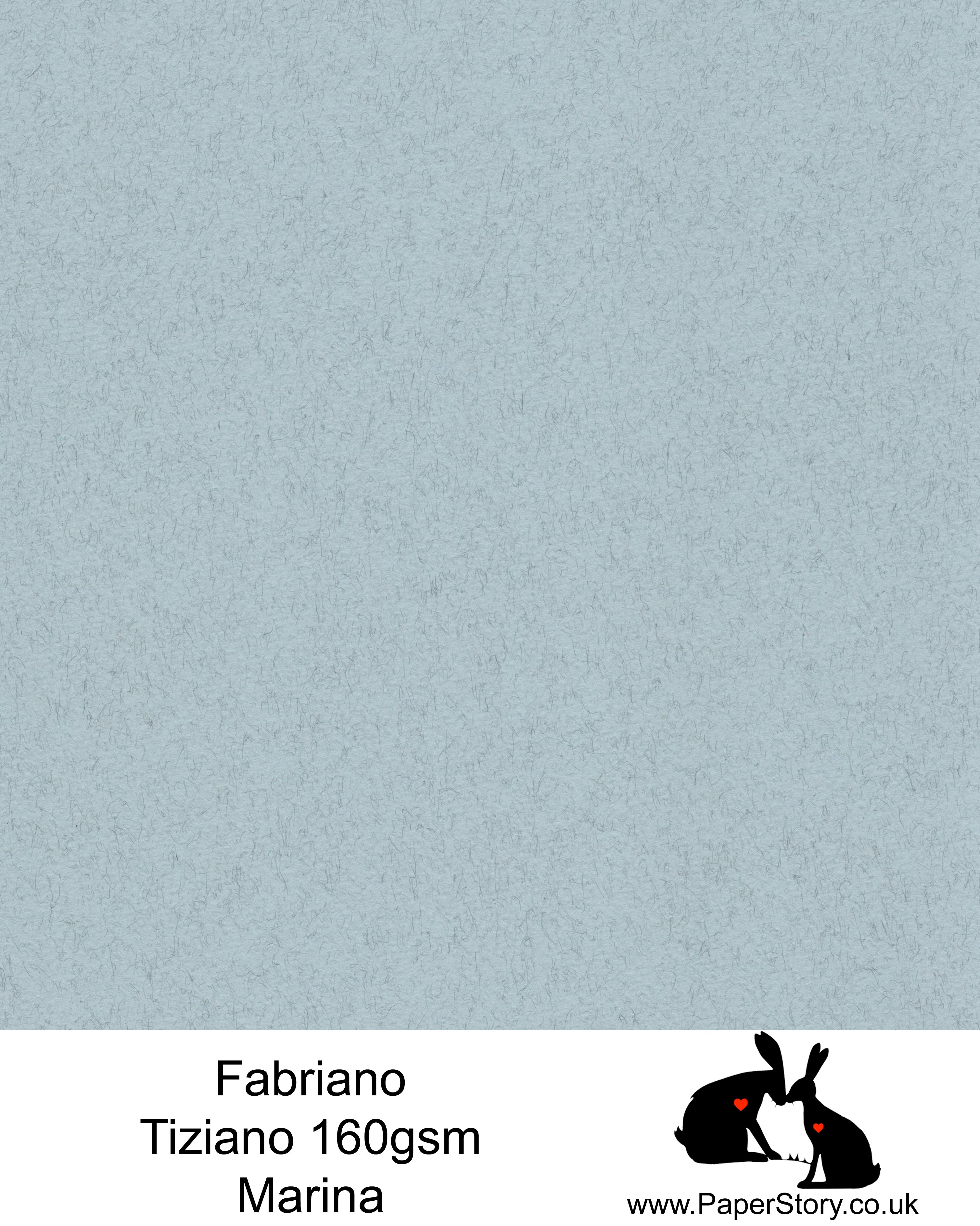 High quality paper from Italy, Marina, felted cool grey with a hint of ocean blue. Fabriano Tiziano is 160 gsm, Tiziano has a high cotton content, a textured naturally sized surface. This paper is acid free to guarantee long permanence in time