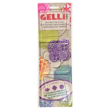 Gelli Arts Gel printing mini Printing set of 3 plates