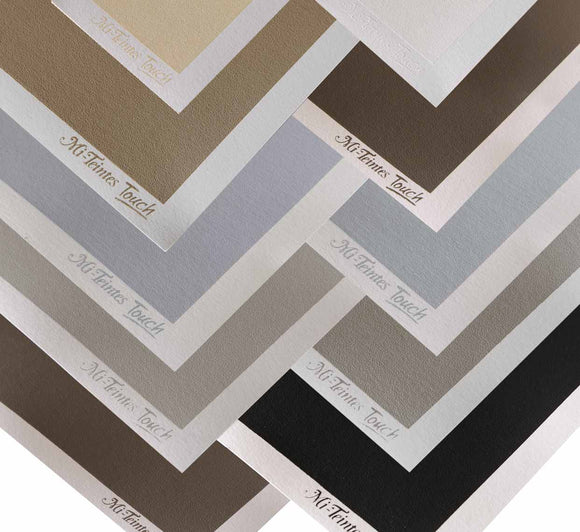Canson Mi-Teintes Touch, Contains 12 sheets in assorted colours. the Ultimate sanded pastel paper has a micro-abrasive surface texture that allows pastels, charcoal, crayons and acrylic to perform beautifully. Lightfast & age-resistant, suitable for pastel, chalk and acrylic. Also suitable for: sanguine and charcoal. It retains pastel pigments which allows for multiple layers. Mixed pack 3 of each colour, 425 Black, 122 Flannel Grey, 133 Sepia and 407 Cream. 