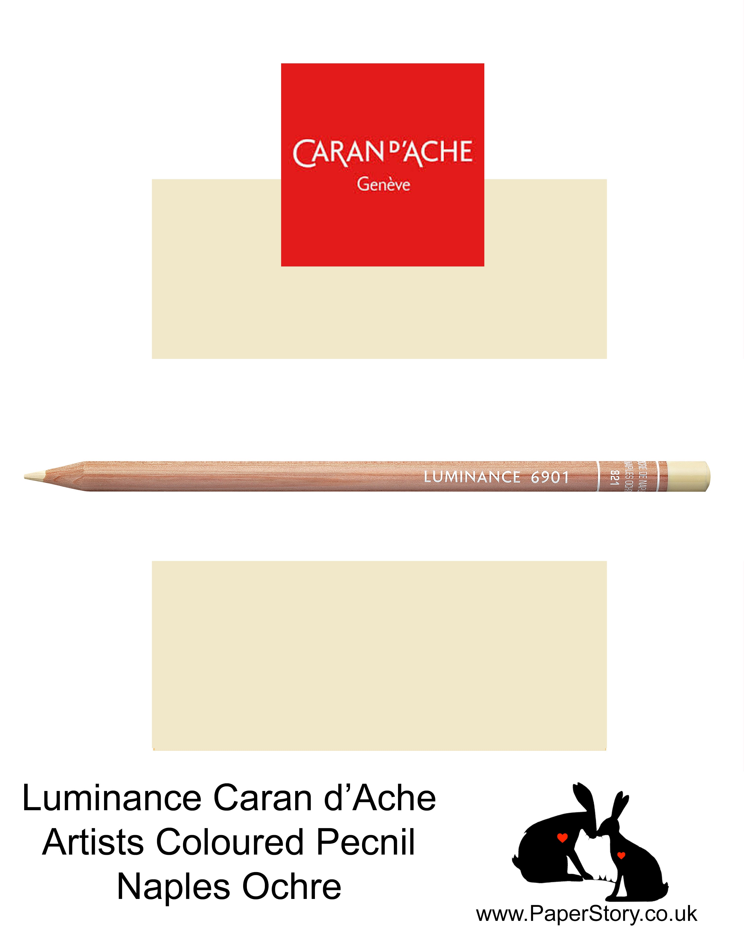 Caran d'Ache Luminance individual Artist Colour Pencils 6901 Naples Ochre 821