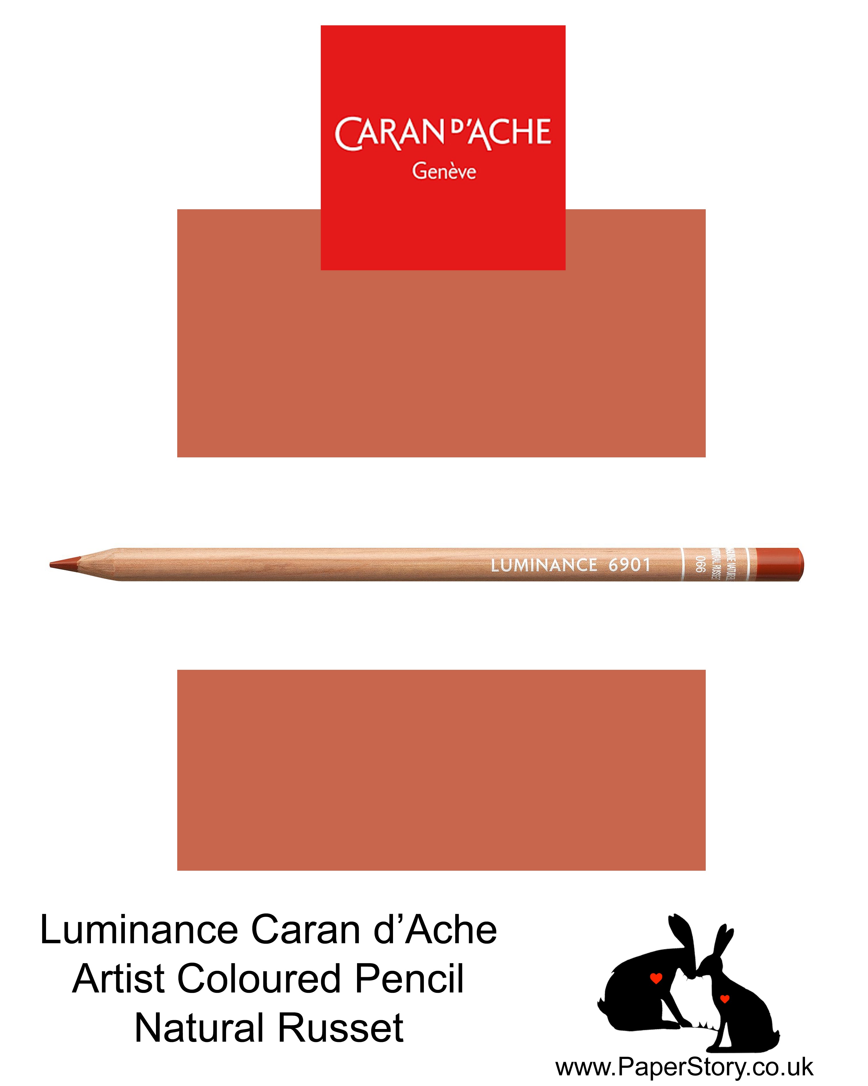 NEW Caran d'Ache Luminance individual Artist Colour Pencils 6901 Natural Russet 066