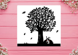 Greetings Card  "Oak Tree"Greetings Card  PaperStory Oak Tree printed on to white card